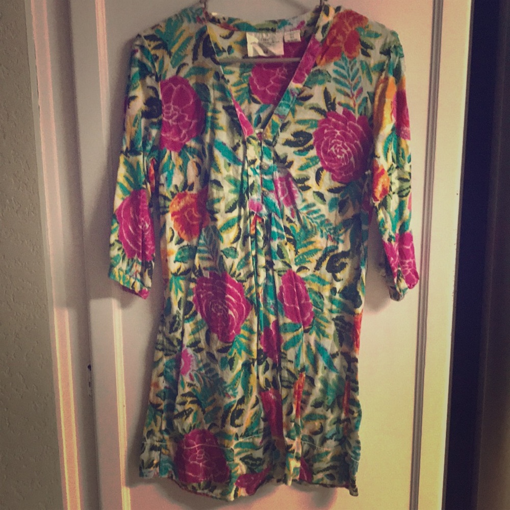LOGG H&M Floral Multi Color Blouse Top 8